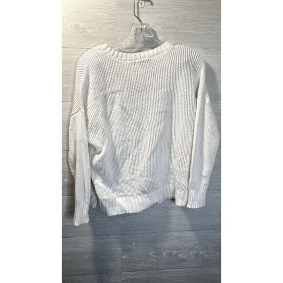 LOFT Sweater Womens Knit Dropped‎ Shoulders Long Sleeve Round Neck Pullover - Picture 4 of 6